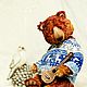 Мишка тедди, мишка-тедди, автор - Наталья Толстыкина Natalytools, медведь тедди, большой медведь, коллекционный медведь, авторский медведь, коричневый мишка, медведь с опилками.