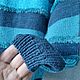 Джемпер фактурный темная морская волна. Джемперы. VALENTINA. Ярмарка Мастеров.  Фото №6