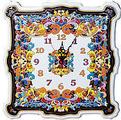Для дома и интерьера handmade. Livemaster - original item Clocks, decorative,ceramic40cm square.. Handmade.