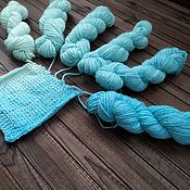 Материалы для творчества handmade. Livemaster - original item Hand-dyed Merino/kidmocher yarn set 250g/100m weight 585g. Handmade.