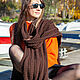 Scarf dark chocolate. Scarves. SweetMarket. Online shopping on My Livemaster.  Фото №2