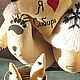 Заказать Белый мишка. Болельщик ХК Сибирь. Toys by Tatiana Velikaya. Ярмарка Мастеров. . Интерьерная кукла Фото №3