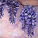 Lilac Wisteria, interior oil painting, Pictures, Azov,  Фото №1