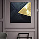 Объемная картина черный с золотым "Линии". Картины. Well-off. Интернет-магазин Ярмарка Мастеров.  Фото №2