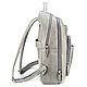 Order Leather backpack 'Marvin' (gray crazy). Russian leather Guild. Livemaster. . Backpacks Фото №3
