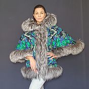 Одежда handmade. Livemaster - original item A copy of the product is a warm jacket for women with fur. Handmade.