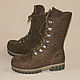 Brown boots-2 women's felted boots, Boots, Miass,  Фото №1