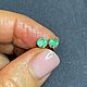 Заказать Серьги с натуральным Уральским изумрудом 0.80 ct. Елена. Ярмарка Мастеров. . Серьги классические Фото №3