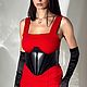 Кожаный корсет. Корсеты. NOIR SKIN. Ярмарка Мастеров.  Фото №5