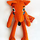 Master class Knitted toy Mr. Fox. Knitting patterns. GALAtoys. My Livemaster. Фото №5