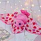 Летучая мышь с сердечками мягкая игрушка мышка валентинка. Мягкие игрушки. Катерина (KatrinArtStudio). Ярмарка Мастеров.  Фото №4