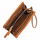 Leather clutch 'Darcy' (brown crazy). Clutches. Russian leather Guild. My Livemaster. Фото №4