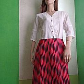 Одежда handmade. Livemaster - original item A-line skirt of colored cotton. Handmade.