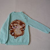 Knitted cardigan for a boy