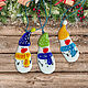 Christmas souvenirs made of glass Funny snowmen, Snowmen, Khabarovsk,  Фото №1
