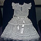 crochet baby dress snowflake. Childrens Dress. СТУКОВА ВАЛЕНТИНА (orel-afina). Online shopping on My Livemaster.  Фото №2