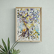 Картины и панно handmade. Livemaster - original item Pictures: Family tree, watercolor painting as a gift. Handmade.