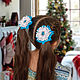 Бантики для волос "Камелии" голубой. Заколки и резинки для волос. Bantiki-samara. Интернет-магазин Ярмарка Мастеров.  Фото №2