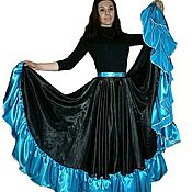 Цыганская юбка "Малиновый шербет"