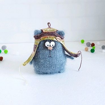 Сувениры и подарки ручной работы. Ярмарка Мастеров - ручная работа Кот в шапке. Вязаная игрушка. Авторская работа. Handmade.