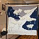 Панно «Облака» в технике современного ткачества. Панно. GROSSET ART. Интернет-магазин Ярмарка Мастеров.  Фото №2