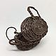 Wicker Chest Basket for Doll House doll Miniature 1:12. Doll houses. kotomka-nv. My Livemaster. Фото №4