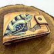 Кожаный кошелек «лягух-стимпанк». Кошельки. Лариса (narrabags). Интернет-магазин Ярмарка Мастеров.  Фото №2