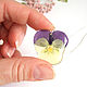 Real Flower Pendant Pansy Viola Boho Jewelry 3. Pendants. WonderLand. Online shopping on My Livemaster.  Фото №2