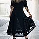 Платье в стиле бохо Арабелла из хлопка шитья летнее чёрное, Платья, Ташкент,  Фото №1