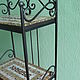 The shelves are wrought iron with mosaic shelves, 'the Goddess dike'. Shelving. Marjana. Online shopping on My Livemaster.  Фото №2