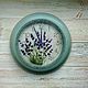 'Blue lavender No. 3' wall Clock, Provence, country. Watch. botanica-m. My Livemaster. Фото №6
