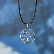 Украшения handmade. Livemaster - original item Unknown mountain, silver pendant. Handmade.