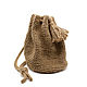 Shoulder Bag - Bag made of jute 'ECO'. Bucketbag. merlin-hat (Merlin-hat). My Livemaster. Фото №4
