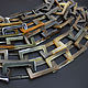 Cadena rectángulo cuerno de Búfalo Cebú 36 cm, Chains, Bryansk,  Фото №1