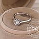Золотое кольцо с бриллиантом 1 карат. Кольцо помолвочное. FROLOF JEWELRY. Интернет-магазин Ярмарка Мастеров.  Фото №2