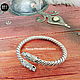 Order Bracelet 'Celtic Dogs' sterling silver 925. Jewelry happiness Master BRB. Livemaster. . Hard bracelet Фото №3