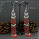 Order Very long earrings 'gifts of the East' (jade). Author studio Kamelya - Polina. Livemaster. . Earrings Фото №3
