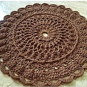 Для дома и интерьера handmade. Livemaster - original item Knitted Mat of cord DREAM-2. Handmade.
