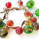 Bracelet ' Berry platter'. Bead bracelet. Lyudmila DemidoVa jewelry from glas. Online shopping on My Livemaster.  Фото №2