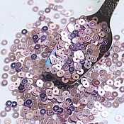 Материалы для творчества handmade. Livemaster - original item Sequins 3 mm k21 Lilac glossy 2 g. Handmade.