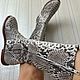 Шикарные сапоги из кожи питона. Сапоги. Boutique Python Fashion. Ярмарка Мастеров.  Фото №6