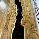 Заказать Стол-река из слэба капового карагача с эпоксидной смолой 150х80. WoodBroker. Ярмарка Мастеров. . Столы Фото №3