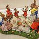 Винтаж: "Семейный пикник", Bunnykins, Royal Doulton. Статуэтки винтажные. Елена thing_with_history. Ярмарка Мастеров.  Фото №5