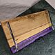 Заказать Поднос из слэба ореха со смолой. Akutrau Woodworking. Ярмарка Мастеров. . Подносы Фото №3