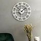 Часы настенные Rondo 40 см белые с золотыми или черными стрелками. Часы классические. SWD: часы|карты мира|панно на стену. Ярмарка Мастеров.  Фото №4