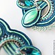 Сутажные серьги "Ундина". Серьги классические. Podzim (soutache). Ярмарка Мастеров.  Фото №4