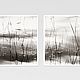 Black-and-white picture calm Landscapes of nature, minimalist Diptych. Pictures. Rivulet Photography (rivulet). Online shopping on My Livemaster.  Фото №2