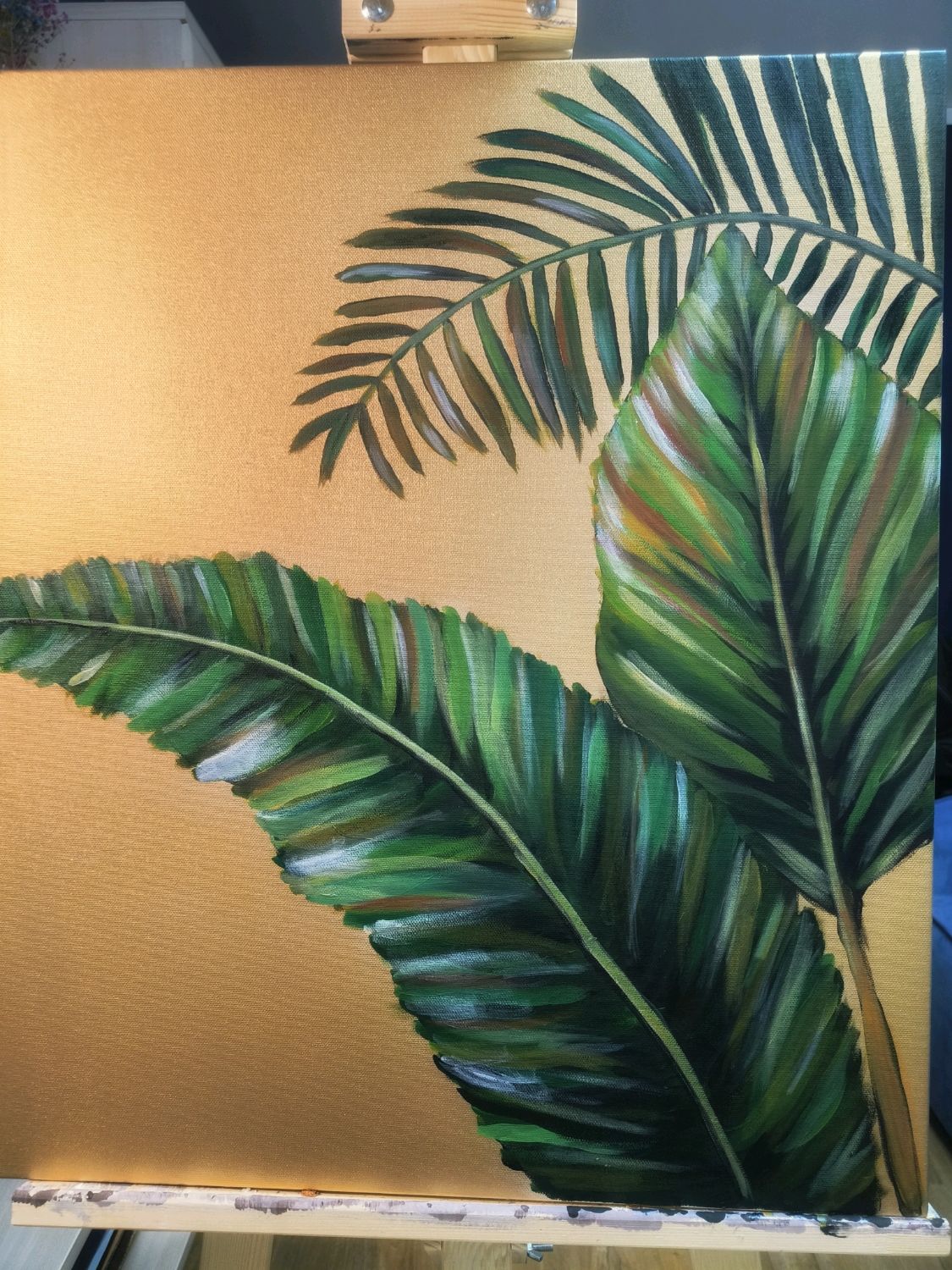 Интерьерная картина "Тропические листья" (акрил). в интернет-магазине ...