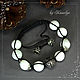 Pulsera shambala de Shamballa 'jade Blanco'. Bead bracelet. Author studio Kamelya - Polina. Ярмарка Мастеров.  Фото №6