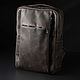 Мужской рюкзак из Crazy Horse для ноутбука 15,6" Holt Brown. Мужской рюкзак. J.Audmorr. Ярмарка Мастеров.  Фото №10